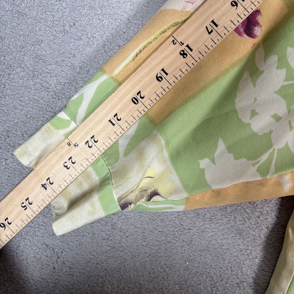 Vintage Piano Women 3x 100% Silk Blouse Retro Inspired CottageCore Whimsy Pastel - Picture 10 of 16